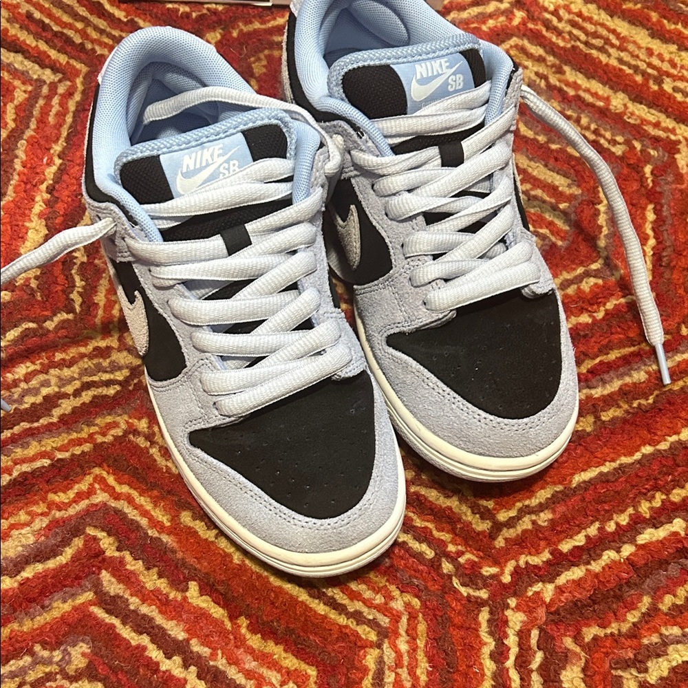 Nike SB Black and Light Blue Sneakers